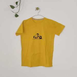 تیشرت زنانه پنبه پاندا 1-زرد