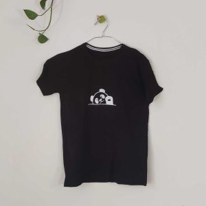 تیشرت زنانه پنبه پاندا 1-مشکی