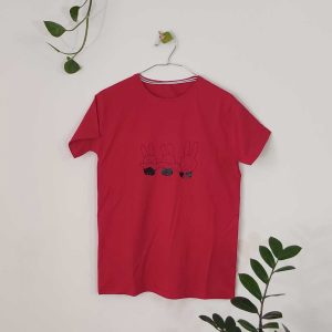 تیشرت زنانه پنبه خرگوش-قرمز