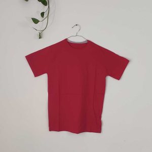 تیشرت سوپر پبنه ساده-قرمز