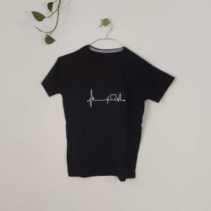 تیشرت زنانه پنبه ضربان-مشکی