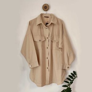 شومیز اسپرت لینن-نخودی