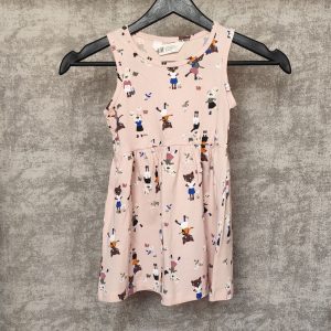 پیراهن بچه گانه H&M-طرح دار,صورتی کم رنگ