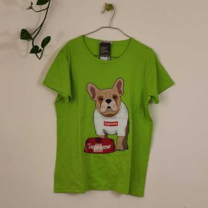 تیشرت زنانه پنبه ترک-سبز