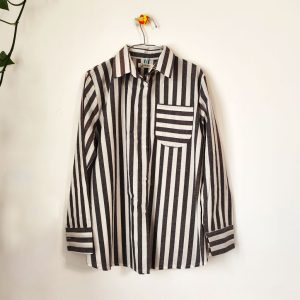 شومیز راه راه-راه راه,مشکی,سفید