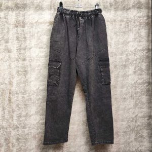 شلوار کارگو-طوسی تیره