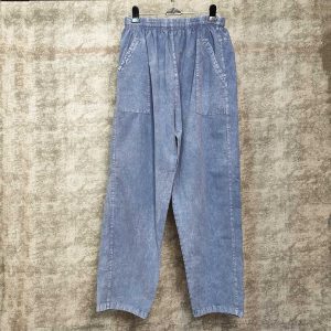 شلوار کتان خانگی-آبی