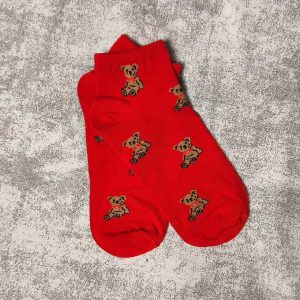 جوراب مچی زنانه-قرمز