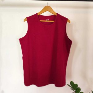 تاپ حلقه ای ساده-زرشکی