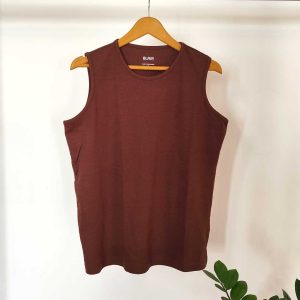 تاپ حلقه ای ساده-قهوه ای