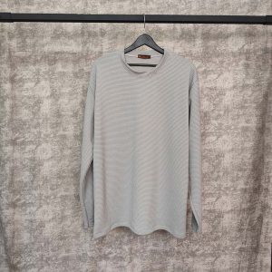 تیشرت مردانه مراکشی آستین بلند ساده 2XL - طوسی روشن
