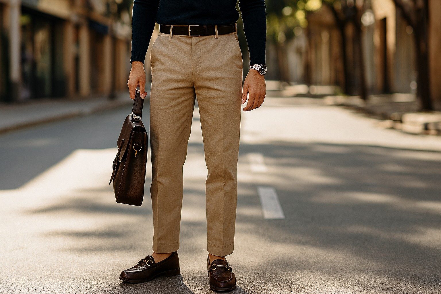 ایده‌های-ست-کردن-شلوار-ساده-با-اکسسوری