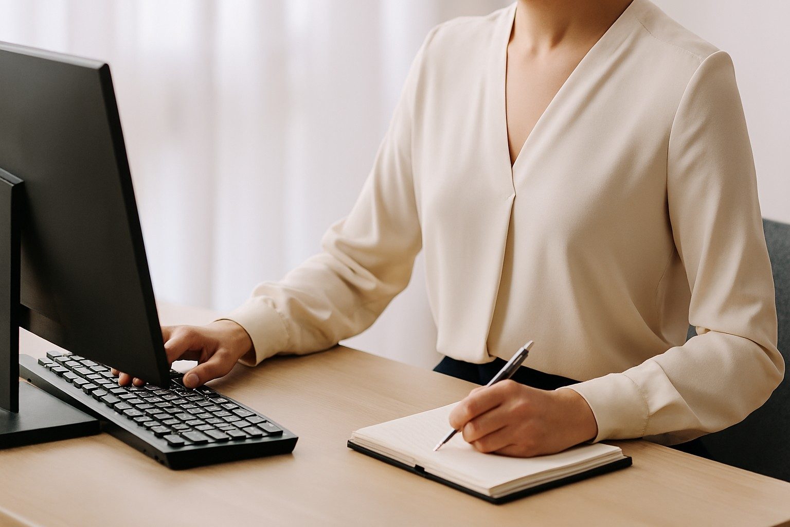 بلوز-زنانه-ساده-و-کاربردی-برای-محل-کار