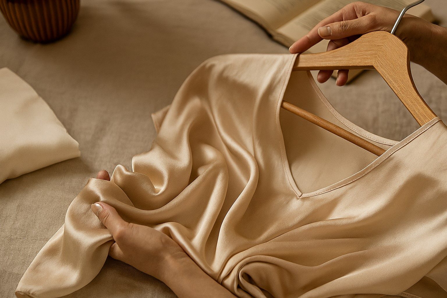 راهنمای-خرید-و-نگهداری-لباس-ابریشمی