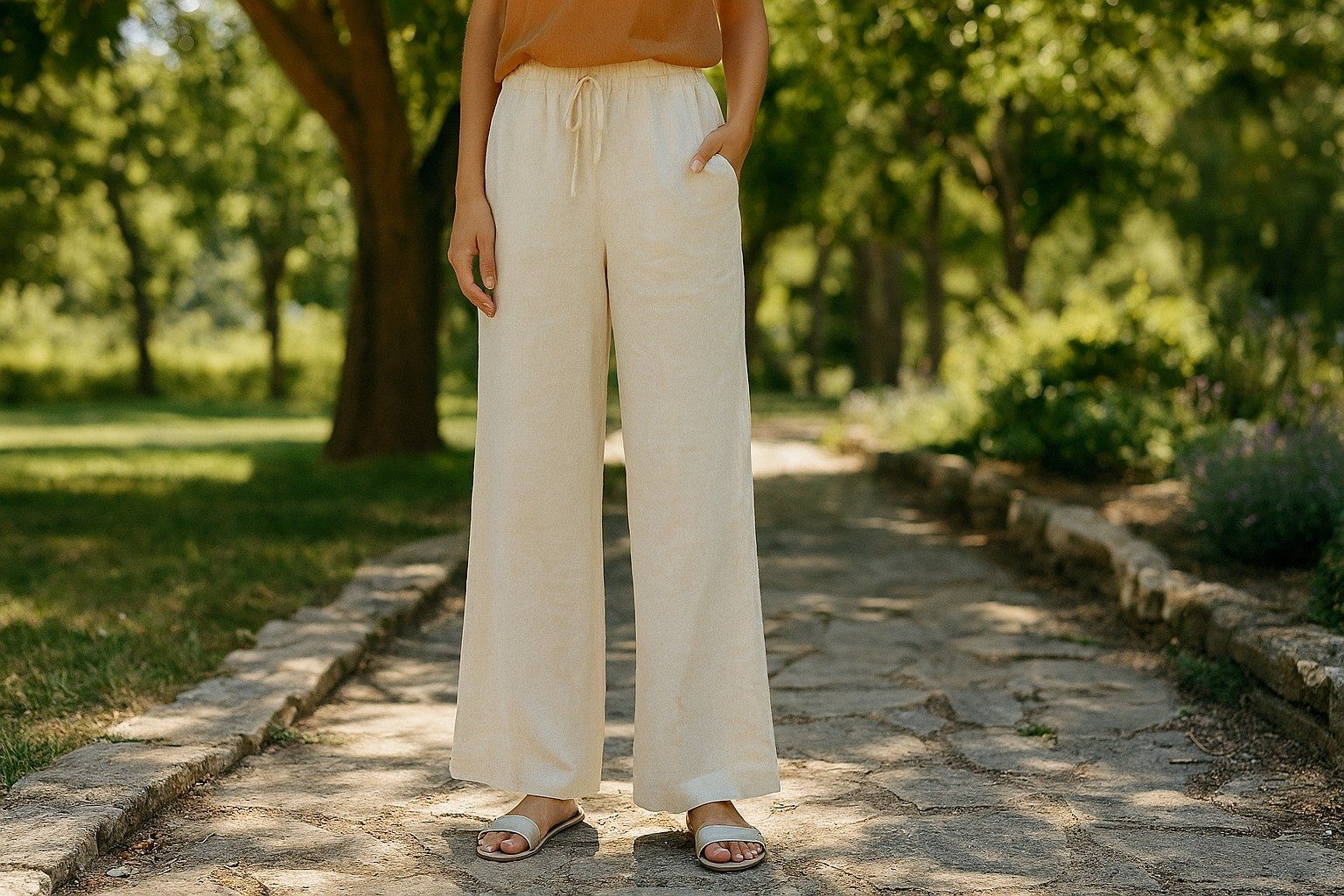 شلوار-زنانه-ساده-و-راحت-برای-تابستان