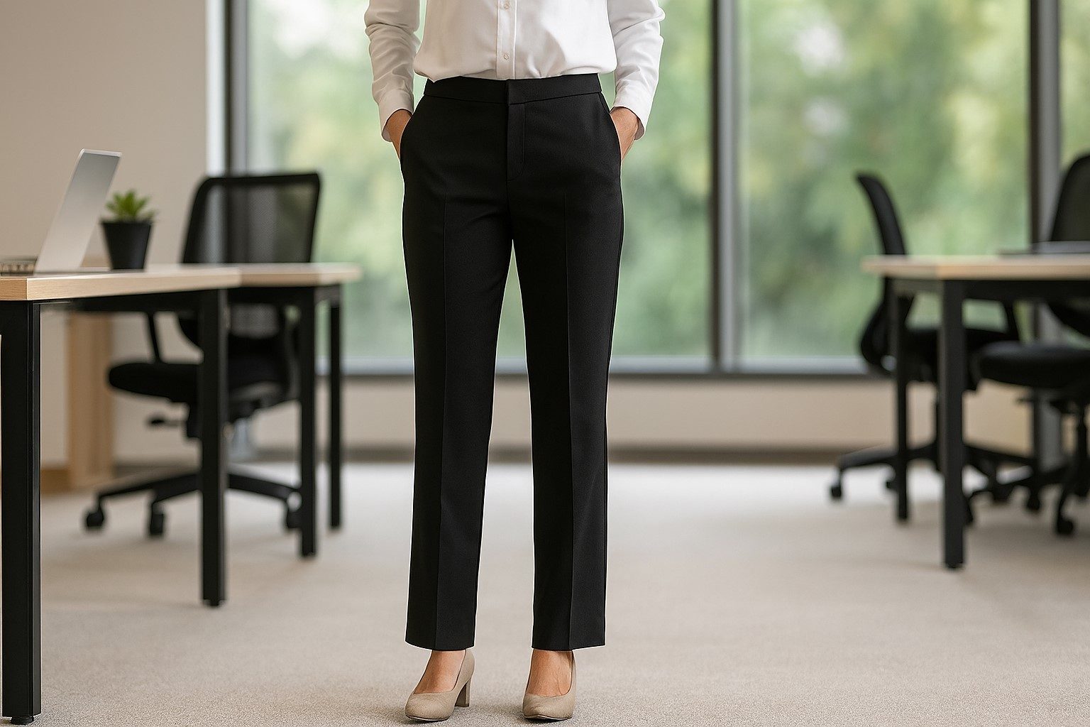 شلوار-ساده-مناسب-محیط-کار